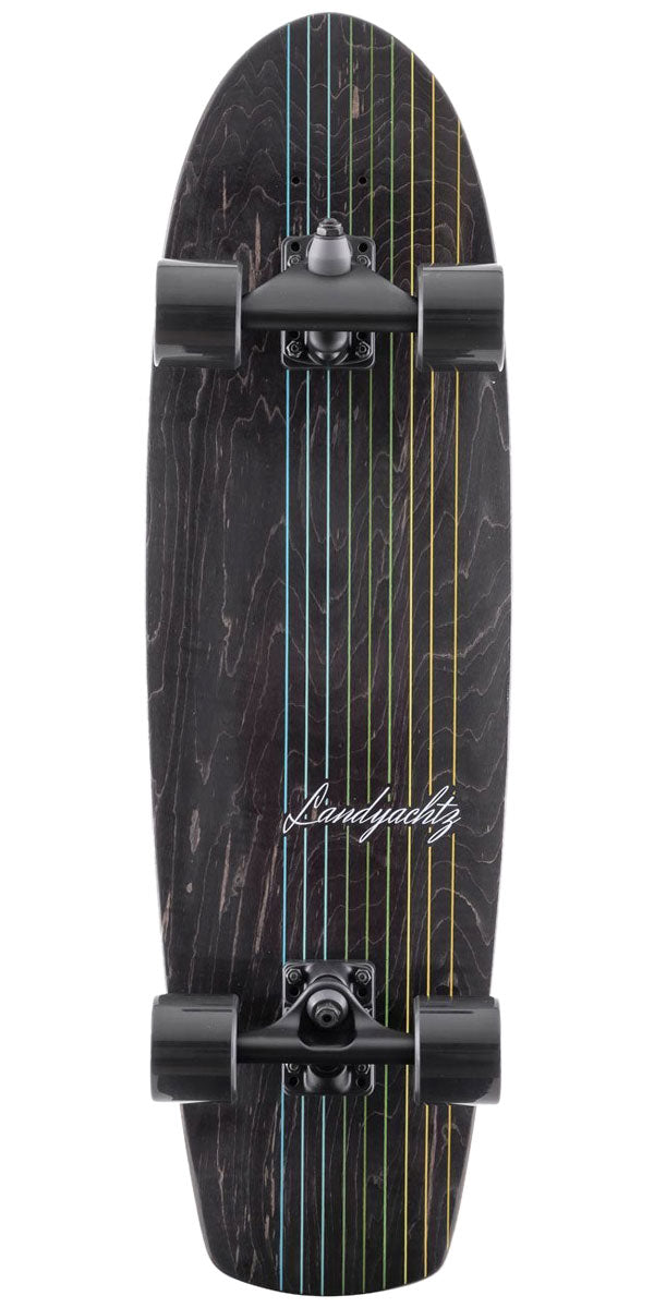 Landyachtz Butter Lines Pre-Built Longboard Complete - Black image 1