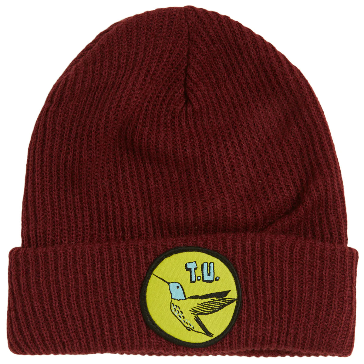Transportation Unit Classic Hummingbird Beanie - Maroon/Yellow image 1