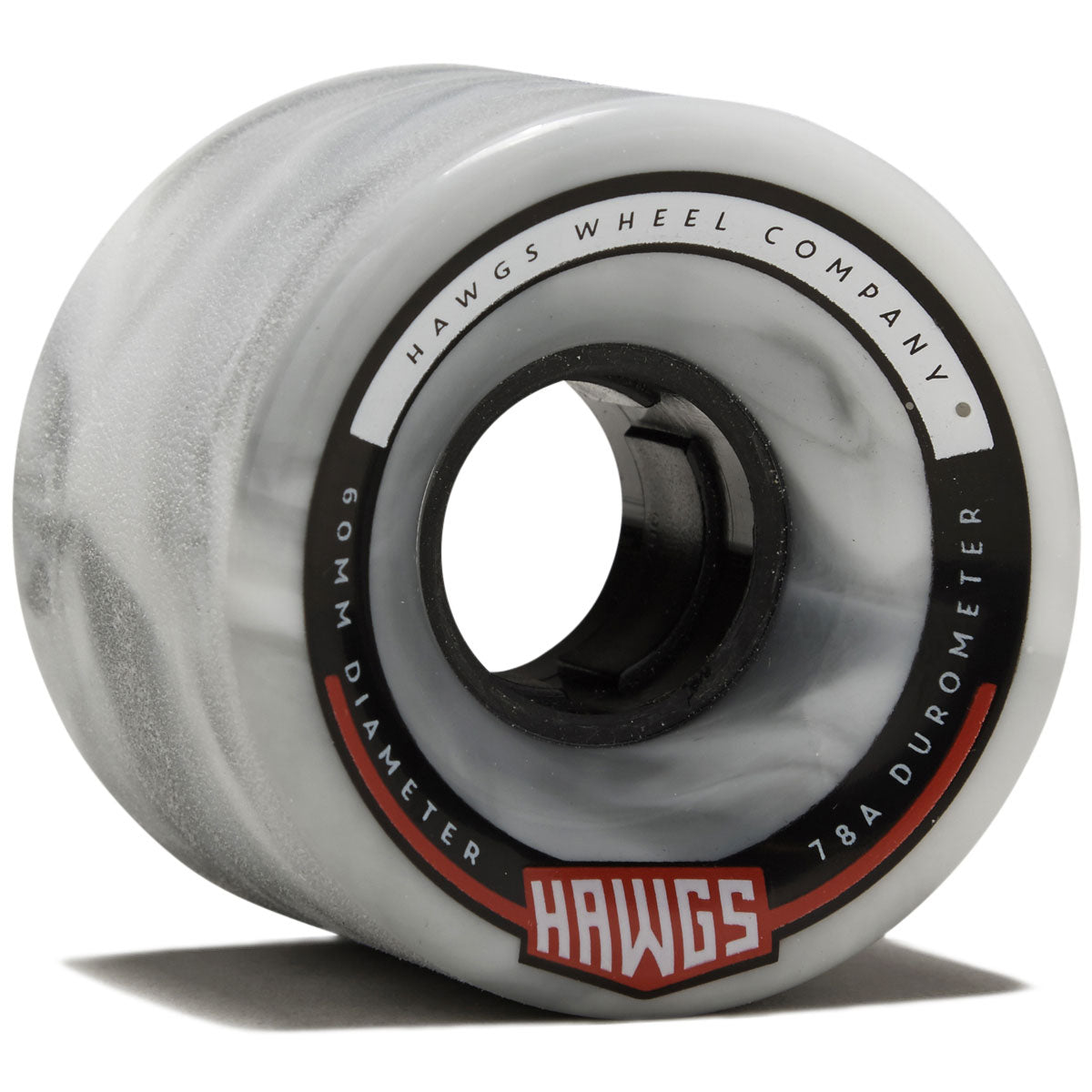 Hawgs Chubby 78a Stone Ground Longboard Wheels - Grey/White - 60mm image 1