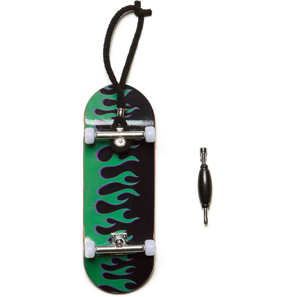 CCS Flames Fingerboard - Black/Green image 2