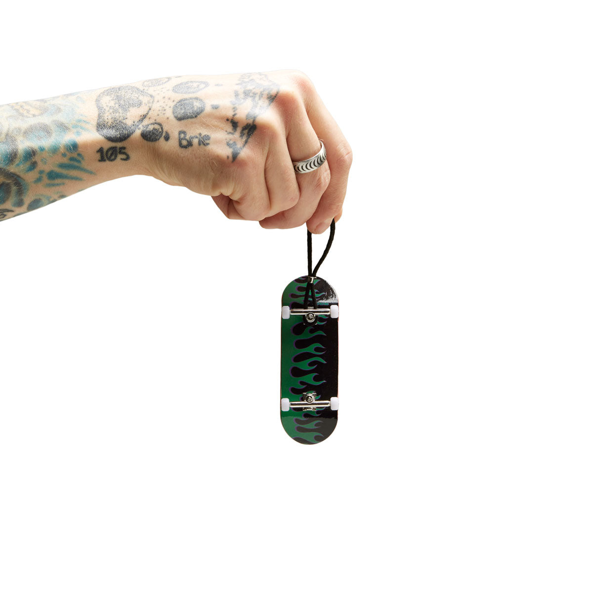 CCS Flames Fingerboard - Black/Green image 4