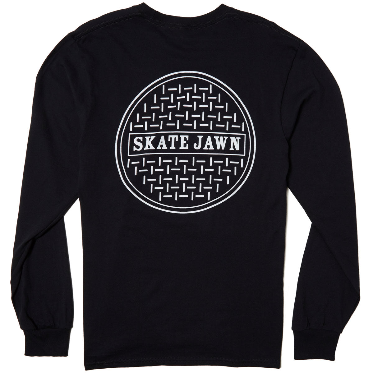 Skate Jawn Sewer Cap Long Sleeve T-Shirt - Black image 1