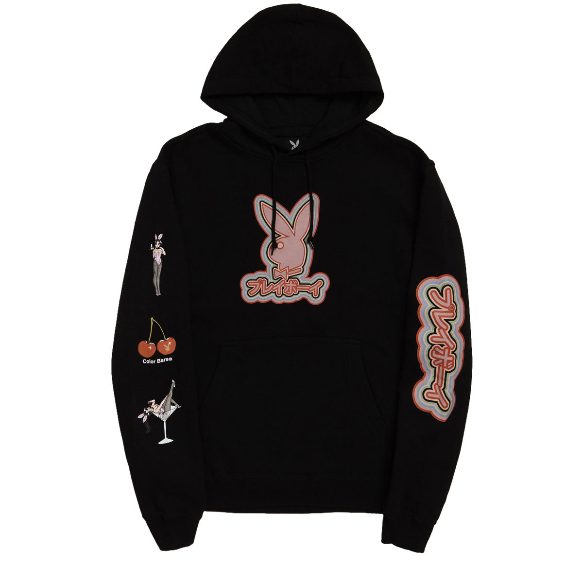 Color Bars Tokyo Outline Hoodie - Black image 2