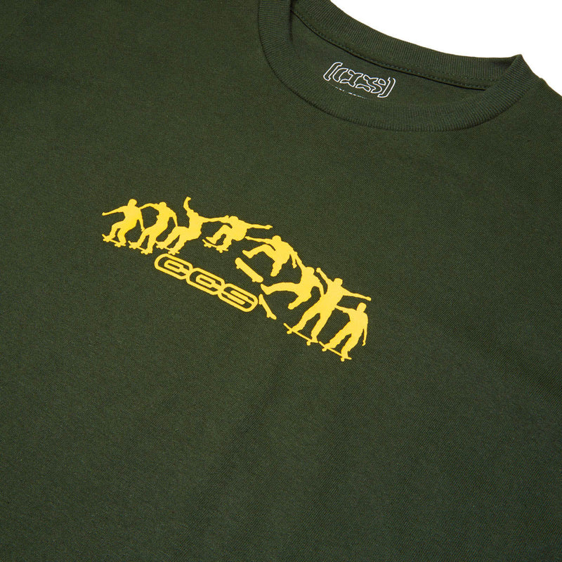 CCS Kickflip Logo T-Shirt - Forest/Yellow