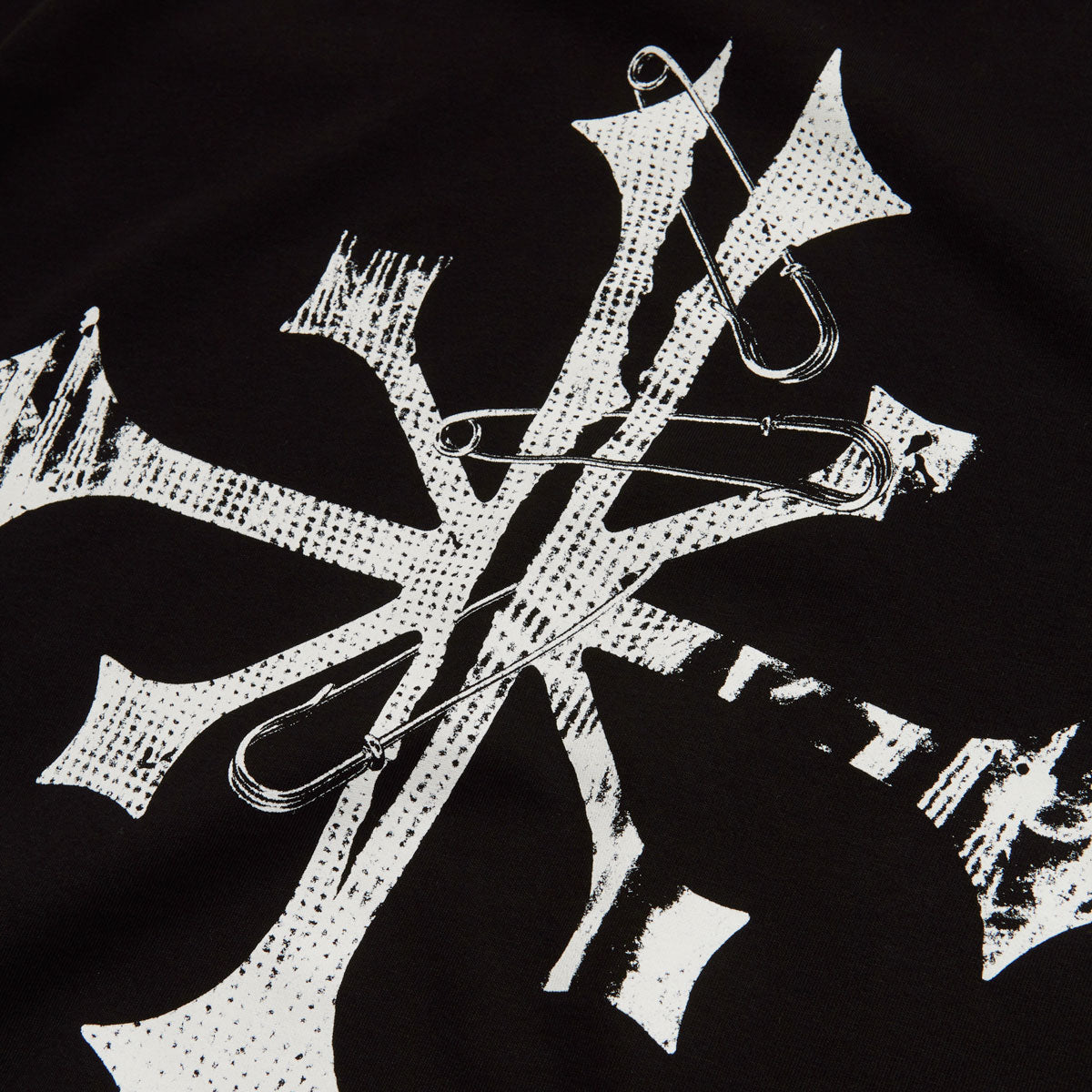 Disorder Safety Pin T-Shirt - Vintage Black image 3