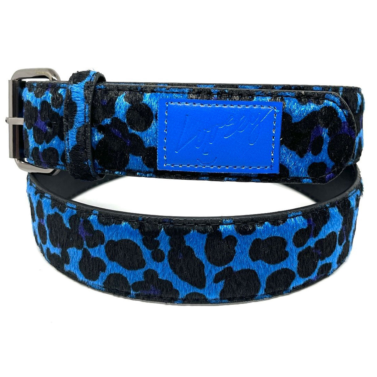 Loosey Cheetah Print Belt - Blue image 1