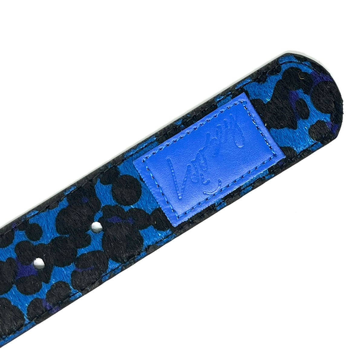 Loosey Cheetah Print Belt - Blue image 2