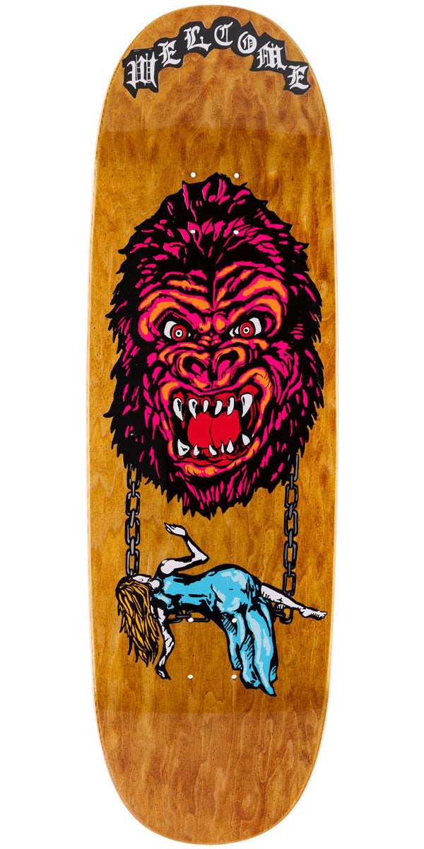 Welcome Wonder On A Boline 2.0 Skateboard Deck - Brown Stain - 9.50