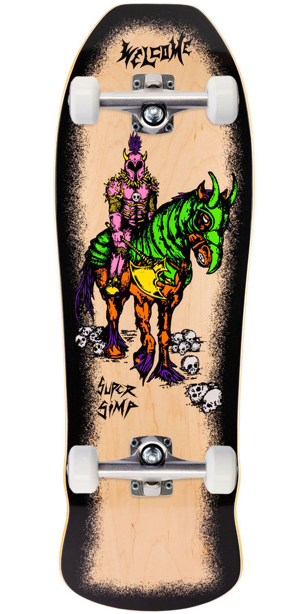 Welcome Super Simp On A Early Grab Skateboard Complete - Natural Stain - 10.00