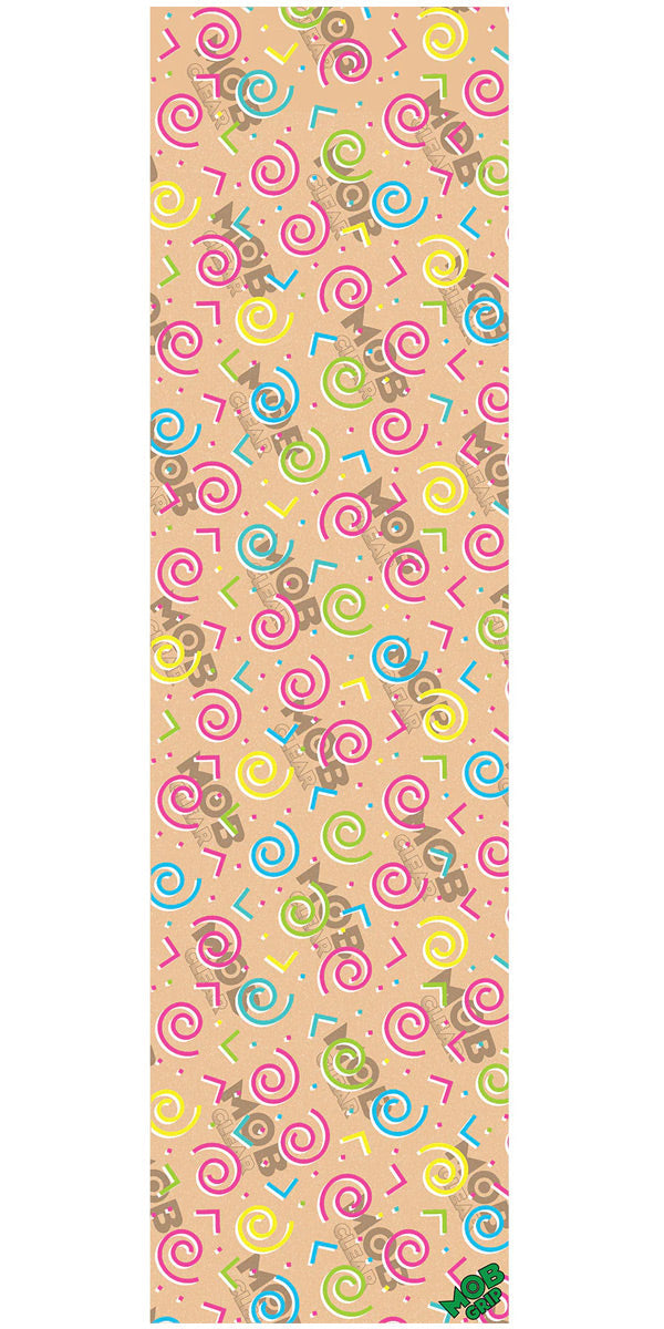 Mob Spirals and Splatters Grip Tape - Clear Spiral