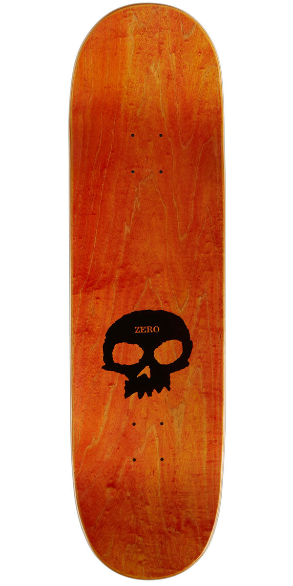 Zero Single Skull Skateboard Deck - 9.00