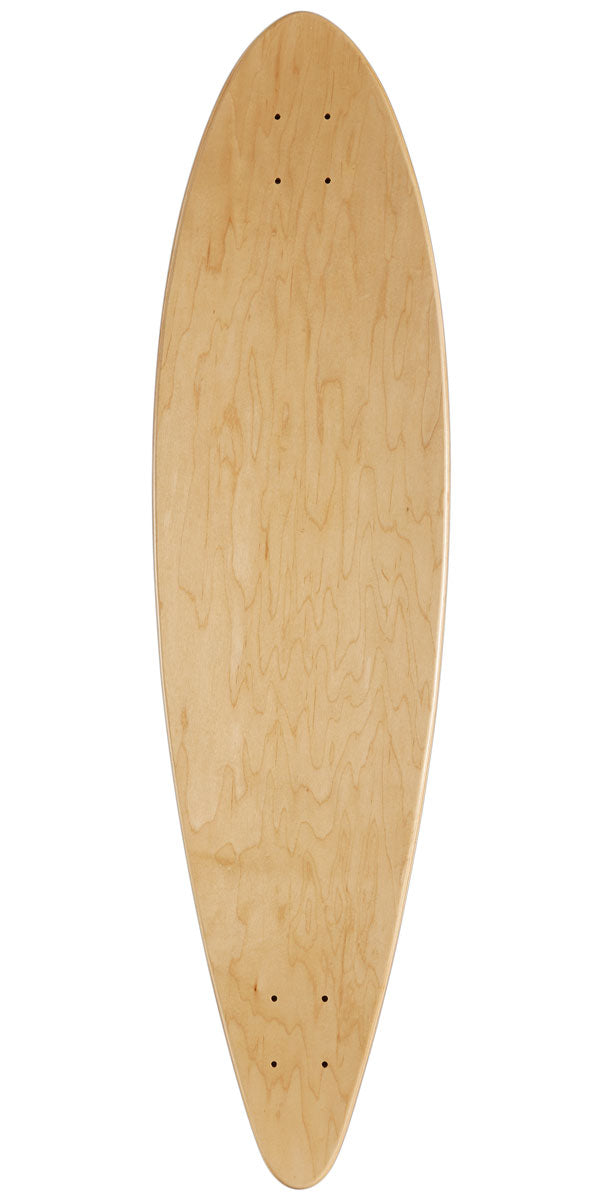 Daddies Logo Pintail Longboard Deck - White