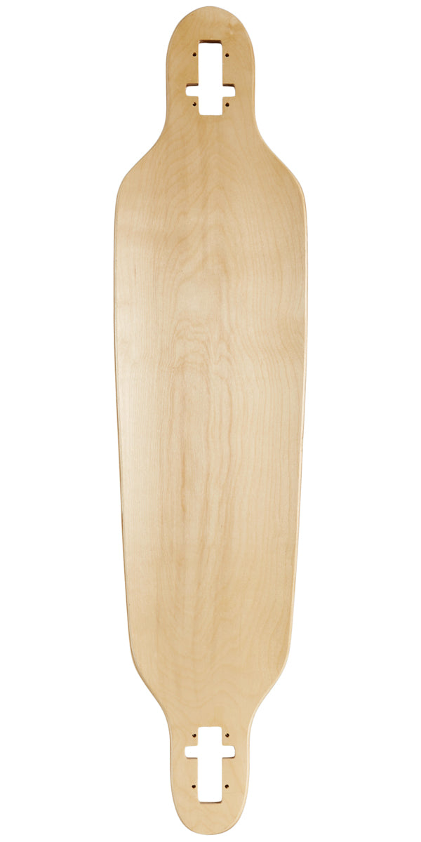 Daddies Logo Drop-Thru Longboard Deck - White