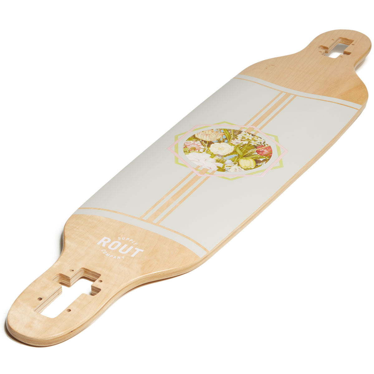 Rout Floral Drop-Thru Longboard Deck image 4