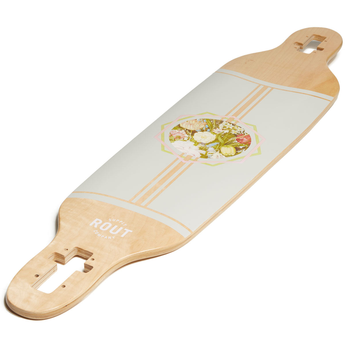 Rout Floral Drop-Thru Longboard Complete image 4