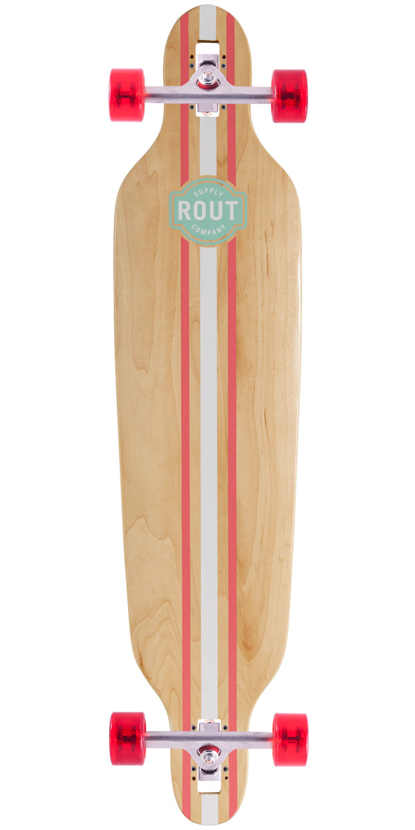 Rout Pinstripe Drop-Thru Longboard Complete image 1