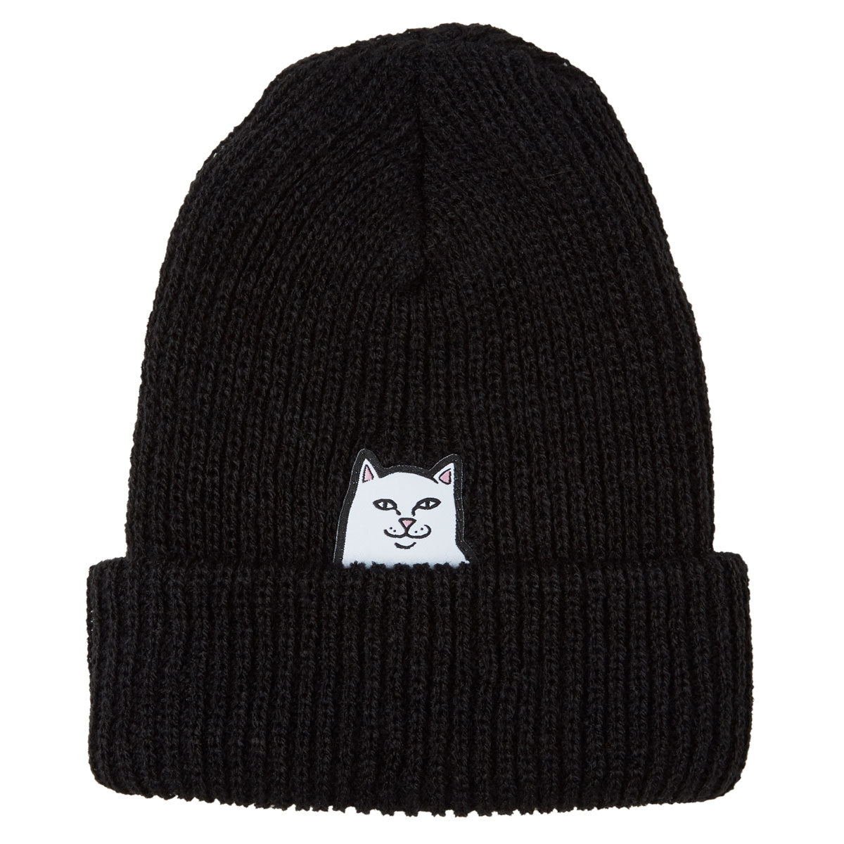RIPNDIP Lord Nermal Ribbed Beanie - Black