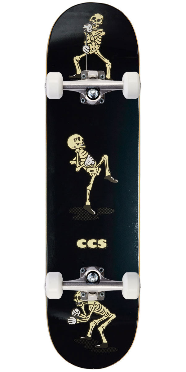 CCS Vine Skeleton Mini Skateboard Complete - Black - 7.50