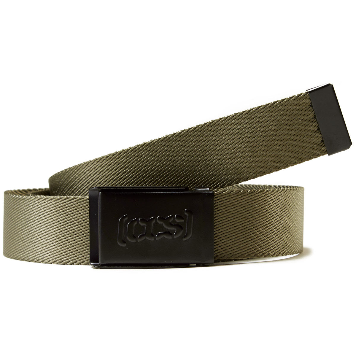 CCS Black Logo Buckle Belt - Olive image 2