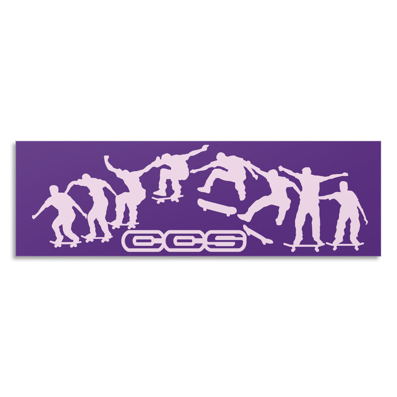 CCS Kickflip Sticker - Purple/Lt Pink
