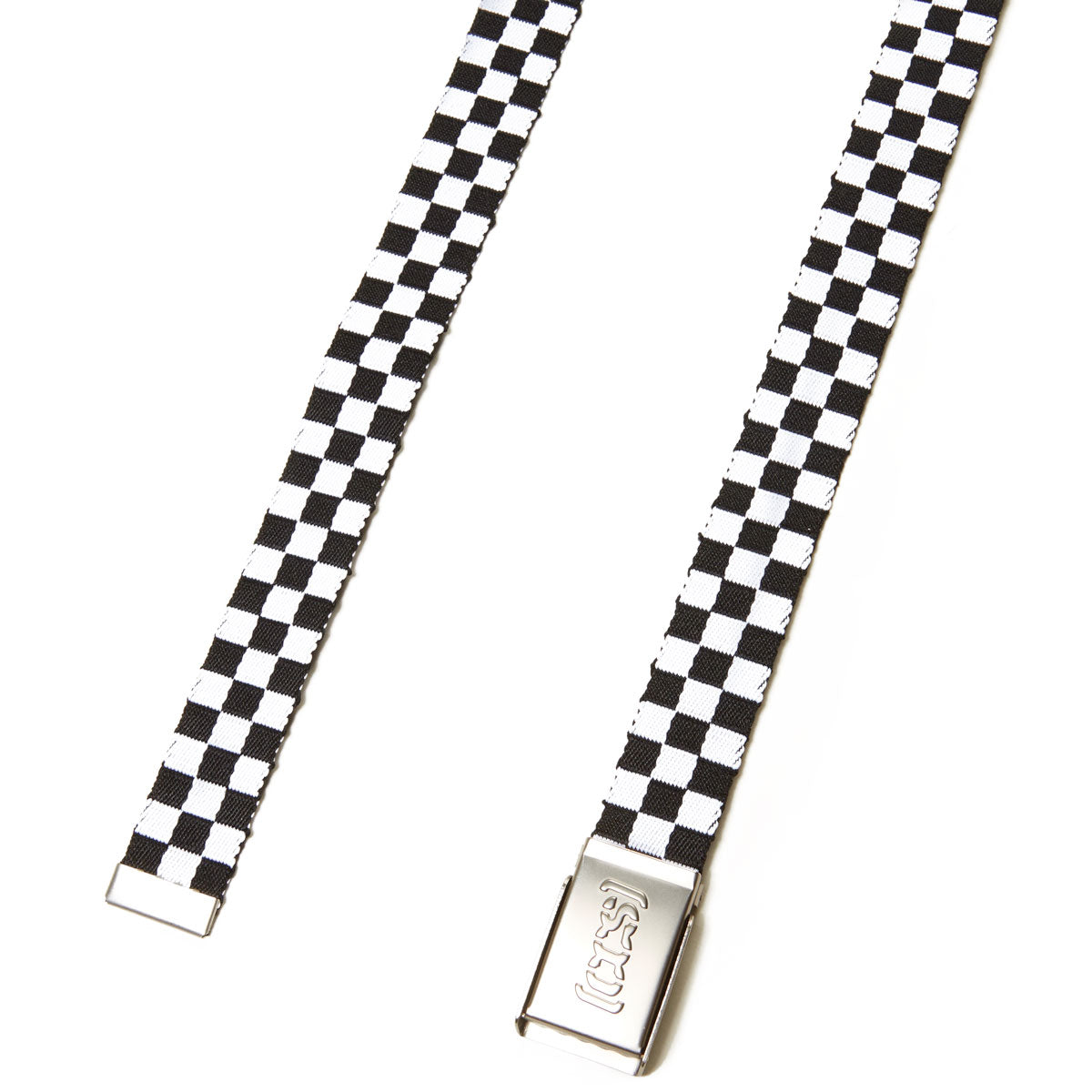 CCS Silver Logo Buckle Belt - Checkerboard image 2