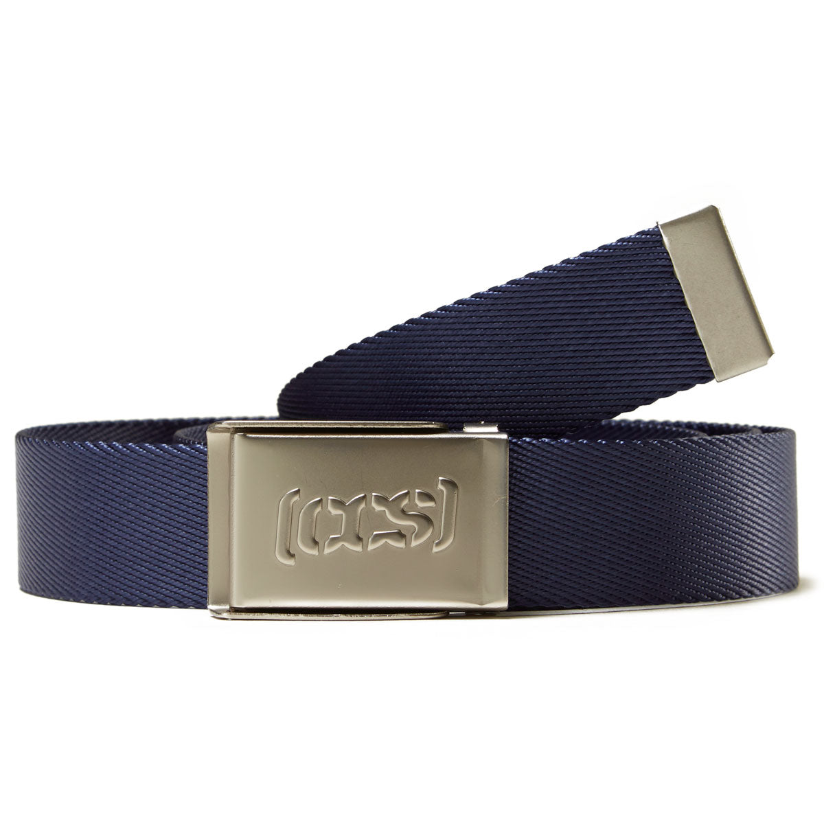 CCS Silver Logo Buckle Belt - Navy image 2