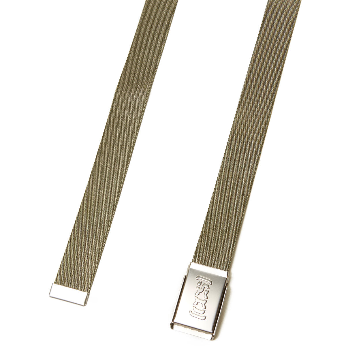 CCS Silver Logo Buckle Belt - Olive image 2