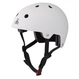 Triple Eight Dual Certified EPS Helmet - White Matte image 1