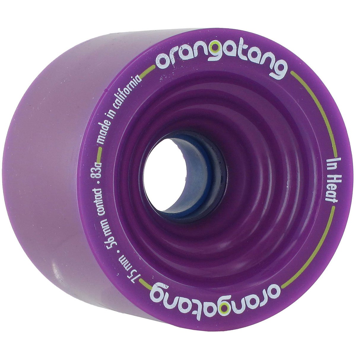 Orangatang In Heat Longboard Wheels 75mm 83a Purple image 1