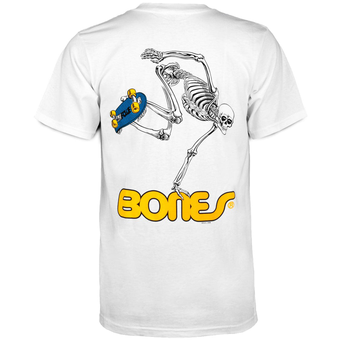 Powell-Peralta Skateboard Skeleton T-Shirt - White image 1