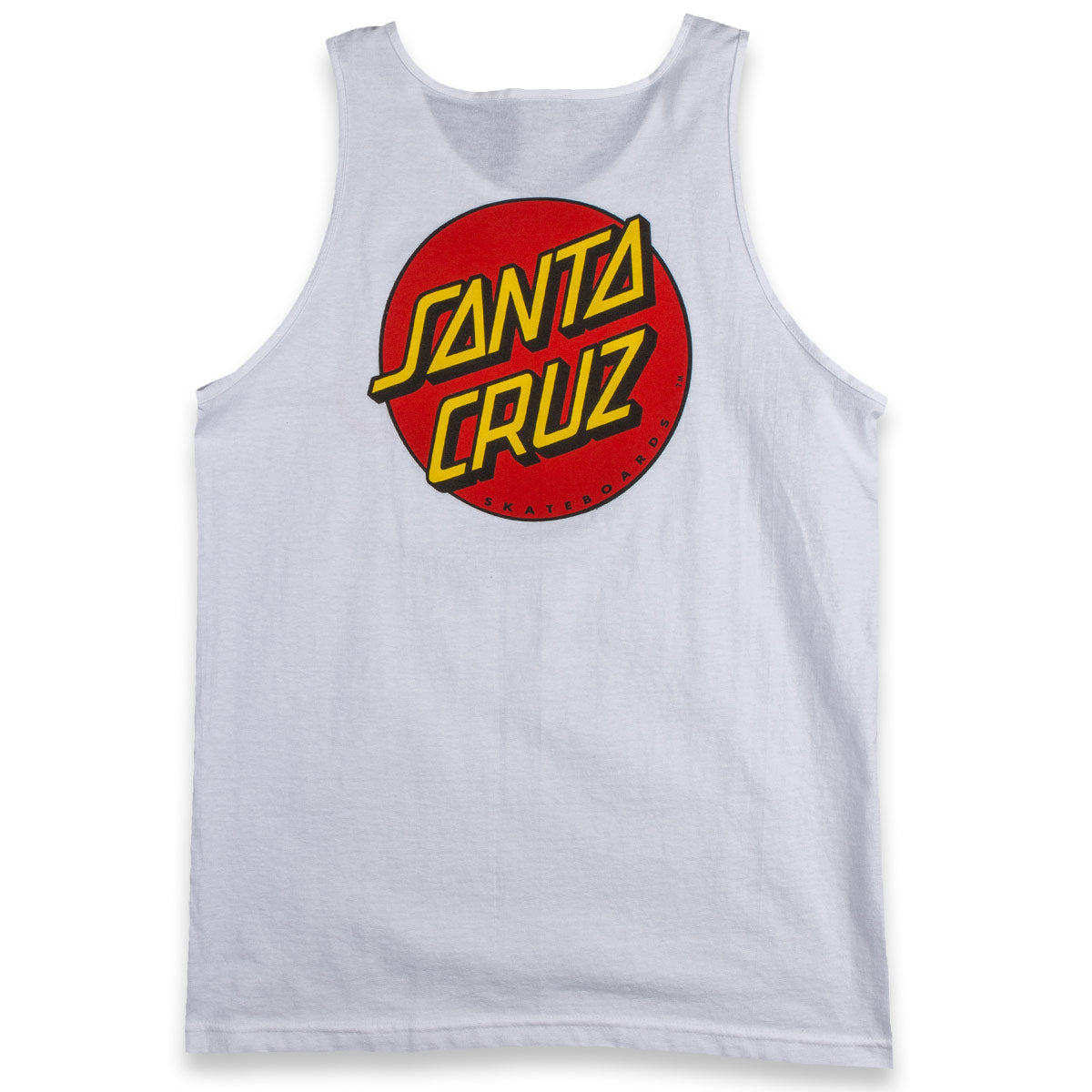 Santa Cruz Classic Dot Tank Top - White – Daddies Board Shop