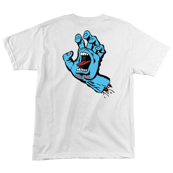 Santa Cruz Screaming Hand T-Shirt - White – Daddies Board Shop
