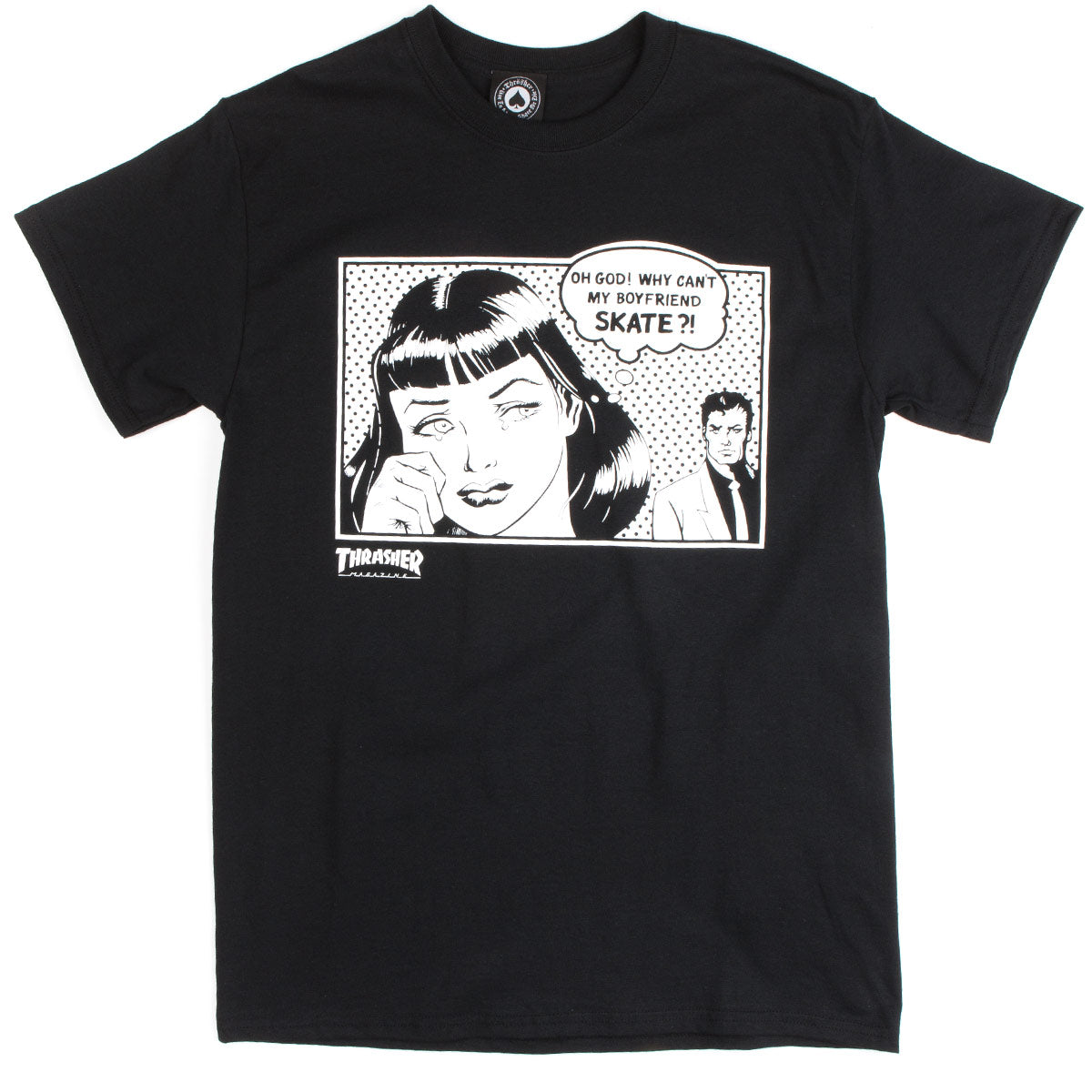 Thrasher Boyfriend T-Shirt - Black image 1