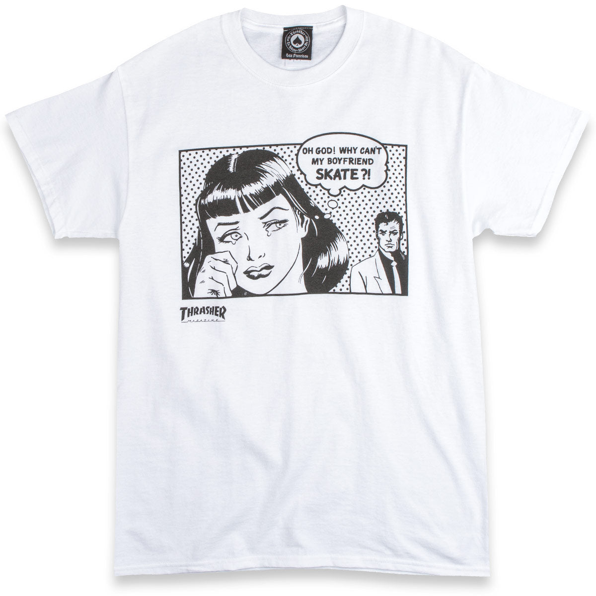 Thrasher Boyfriend T-Shirt - White image 1